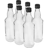 500 ml butelis degtinei, su juodu užsukamu kamšteliu, 6 vnt. - 12 