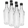 500 ml lieknas butelis su juodu užsukamu kamšteliu, degtinei, 6 vnt. - 11 
