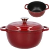 Emaliuotas ketaus puodas - bordo, 4 l - 11 
