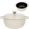 Emaliuotas ketaus puodas – ecru, 5,8 l - 5 