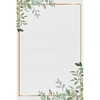 Lipnios etiketės 60 x 90 mm buteliams, stiklainiams, dovanoms, augalinis raštas - 20 vnt. - 13 