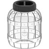 Nedūžtantis, daugiafunkcis stiklainis su juodu dangteliu, 3L ['stiklainiai konservavimui', ' stiklainis', ' stiklainis agurkams', ' užpiltinėms', ' stiklainis 3 l', ' stiklainis su sertifikatu', ' nedūžtantis stiklainis', ' universalus stiklainis', ' daugiafunkcis stiklainis', ' stiklainis konservavimui', ' plastikinis stiklainis', ' stiklainis iš plastiko']