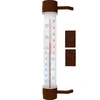 Rudas lauko termometras (nuo -50 °C iki +50 °C) 27 cm ['lango termometras', ' kokia temperatūra']