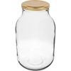 Stiklainis 3 L - 1 vnt., auksinis užsukamas dangtelis (fi 100) ['stiklainis', ' stiklinis stiklainis', ' stiklinis stiklainis', ' stiklainis su užsukamu dangteliu', ' stiklainis agurkų rauginimui', ' stiklainis agurkams', ' stiklainis užpiltinėms', ' stiklainis užpiltinėms', ' 3 l']