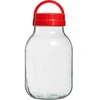 Stiklainis TO 3 l ir dangtelis fi 100 su rankena ['stiklainis', ' stiklinis indas', ' stiklinis stiklainis', ' stiklainis su užsukamu dangteliu', ' stiklainis agurkams rauginti', ' stiklainis agurkams', ' stiklainis užpiltinėms', ' indas užpiltinėms', ' stiklainis su rankena', ' užsukamas dangtelis su rankena']
