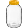 Stiklainis twist-off 4 L ir plastikinis fi 100 dangtelis su rankena ['stiklainis', ' stiklinis indas', ' stiklinis stiklainis', ' stiklainis su užsukamu dangteliu', ' stiklainis agurkų rauginimui', ' stiklainis agurkams', ' stiklainis užpiltinėms', ' indas užpiltinėms', ' stiklainis su rankena', ' dangtelis su rankena', ' praktiškas indas', ' indas su rankena', ' gražus stiklainis', ' kokį stiklainį pirkti']