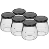 Stiklainis twist-off 500 ml „Apversta Amfora“ su juodu dangteliu fi 82/6, 6 vnt. - 13 