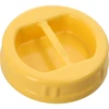 Geltonas plastikinis TO dangtelis fi 100 mm su rankenėle, stikliniams stiklainiams - 9 