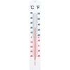 Universalus baltas termometras (nuo -40°C iki +50°C) 40 cm ['termometras', ' universalus termometras', ' plastikinis termometras', ' termometras su aiškiai įskaitoma skale', ' termometras su dviguba skale', ' termometras didelės drėgmės patalpoms']