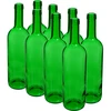 Vyno butelis 0,75 l žalias - pakuotė 8 vnt. ['butelis alkoholiui', ' dekoratyviniai buteliai alkoholiui', ' stiklinis butelis alkoholiui', ' buteliai samagonui vestuvėms', ' butelis užpiltinei', ' dekoratyviniai buteliai užpiltinėms', ' butelis vynui', ' butelis vynui', ' Bordo tipo butelis']