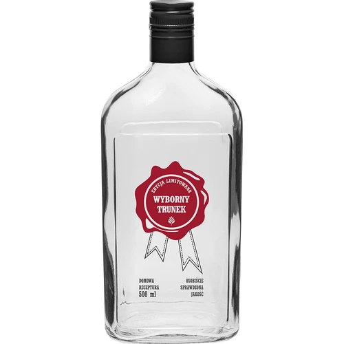 500 ml butelis su užsukamu kamšteliu, užrašas „Wyborny Trunek“, 1 vnt.