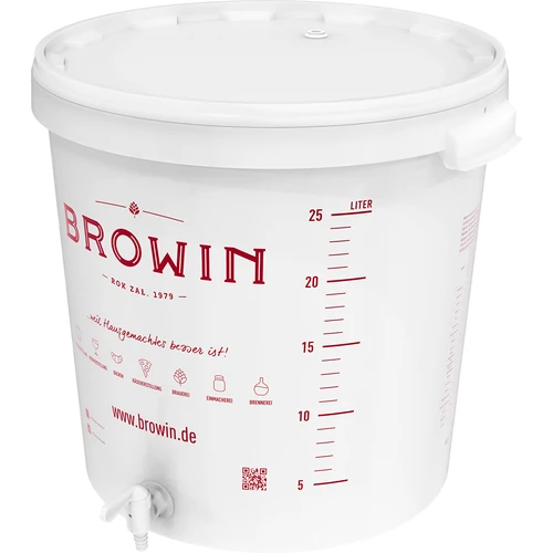 30 l fermentacijos indas su dangčiu ir kraneliu DE - 14