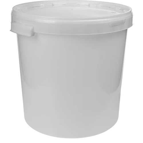 30 L fermentacijos talpa, baltos spalvos, su 2 rūgimo vamzdeliais