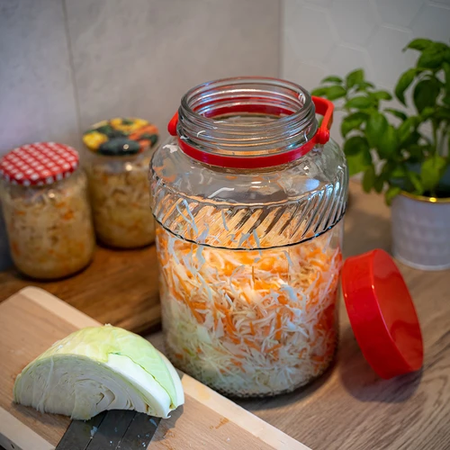 5 l stiklainis su plastikiniu dangčiu - 7