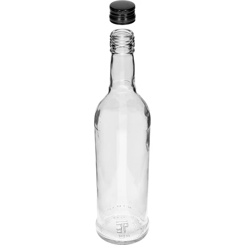 500 ml lieknas butelis su juodu užsukamu kamšteliu, degtinei, 6 vnt. - 4
