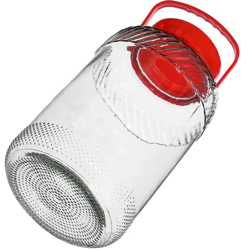 8 L stiklainis su plastikiniu dangčiu - 4