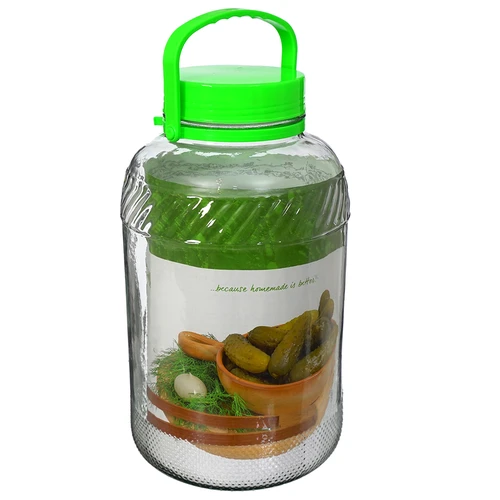 8 l stiklinis stiklainis su žnyplėmis - 3