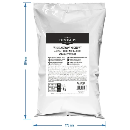 Aktyvuota kokosų kevalų anglis 1 kg x 10 – rinkinys - 5