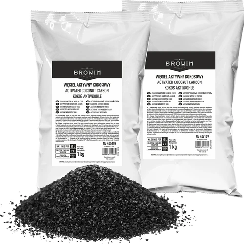 Aktyvuota kokosų kevalų anglis 1 kg x 2 – rinkinys