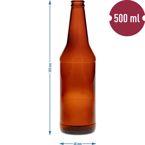 Alaus butelis 500 ml – pakuotė 8 vnt. - 4