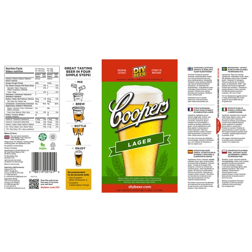 Alaus gamybos rinkinys Coopers Lager - 5