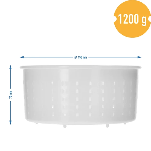 Apvali sūrio forma Ø15 x 7 cm, iki 1200 g - 7