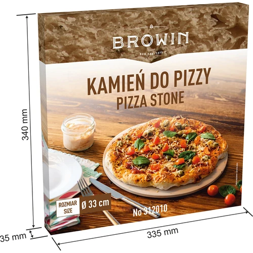 Apvalus picos akmuo, pagamintas iš kordierito, skersmuo 33 cm - 8