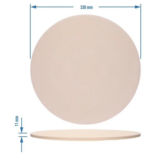 Apvalus picos akmuo, pagamintas iš kordierito, skersmuo 33 cm - 7