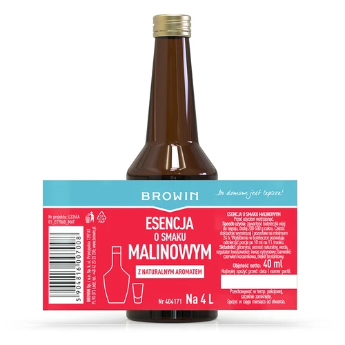 Aviečių skonio esencija su natūraliu aromatu, skirta 4 L alkoholio – 40 ml - 6