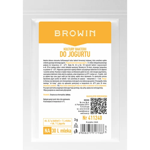 Bakterinės kultūros jogurtui