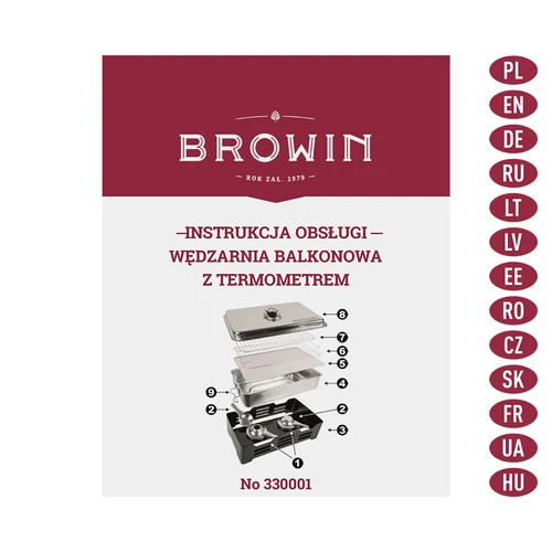 Balkoninė rūkykla su termometru - 9