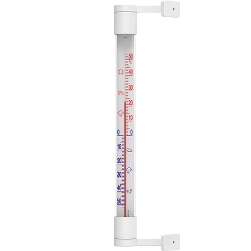 Baltas lauko termometras (nuo -50 °C iki +50 °C) 22 cm