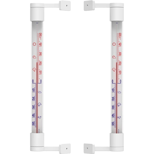 Baltas lauko termometras (nuo -50 °C iki +50 °C) 22 cm - 3