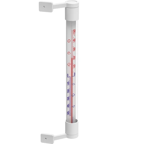 Baltas lauko termometras (nuo -50 °C iki +50 °C) 22 cm - 2