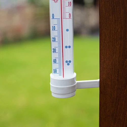 Baltas lauko termometras (nuo -50 °C iki +50 °C), 27 cm - 3