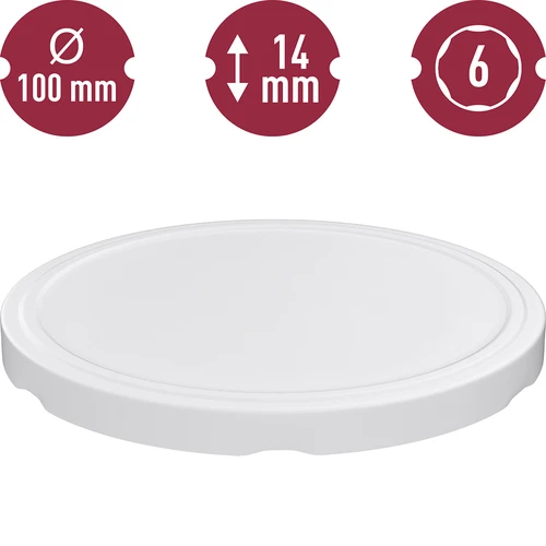 Balti užsukami dangteliai fi 100 - 10 vnt. - 3