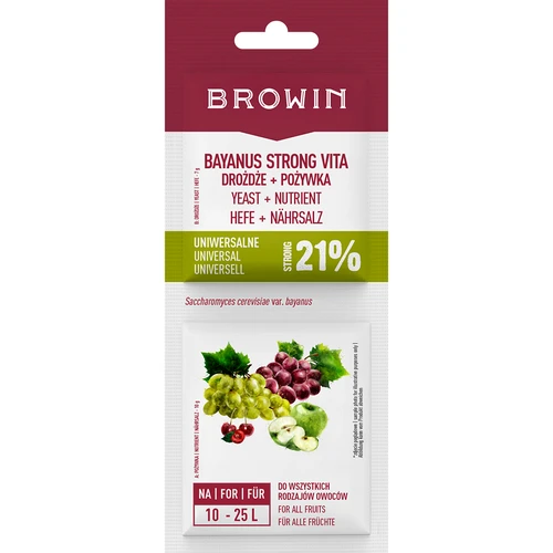Bayanus mielės + maistinė medžiaga - universalios - 21%, 17 g