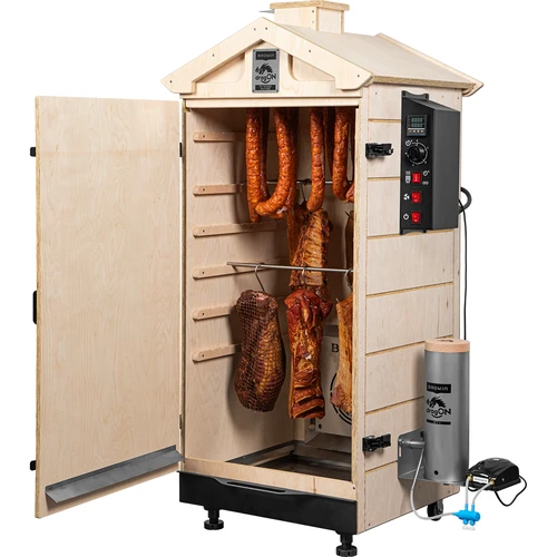 Berėmė rūkykla dragON PLYWOOD NATURE su skaitmeniniu valdikliu, 200L - 4