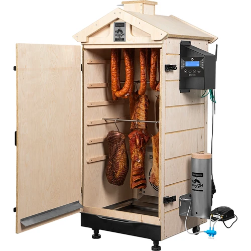 Berėmė rūkykla dragON PLYWOOD NATURE su Wi‑Fi valdikliu, 200 l - 4