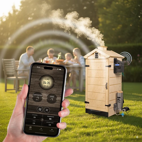 Berėmė rūkykla dragON PLYWOOD NATURE su Wi‑Fi valdikliu, 200 l - 9