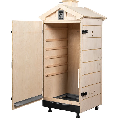 Rūkyklos kamera iš sertifikuotos faneros, berėmė, 200 l, su ratukais - 2