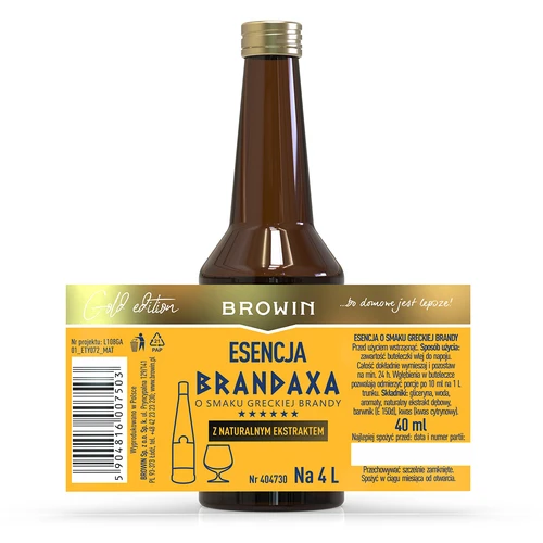 Brandaxa graikiško brendžio skonio esencija, 40 ml - 4