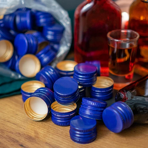 Butelių užsukami kamšteliai fi 28/18 – mišrus rinkinys – 100 vnt. - 2