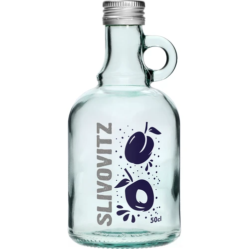 Butelis 500 ml su užsukamu dangteliu ir 2 spalvų spauda Slivovitz - 4 vnt. - 3