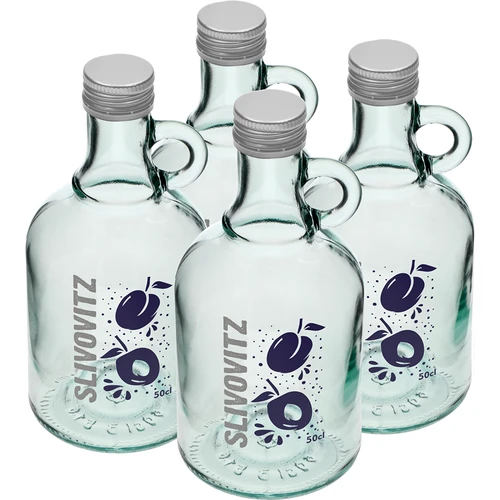 Butelis 500 ml su užsukamu dangteliu ir 2 spalvų spauda Slivovitz - 4 vnt. - 2