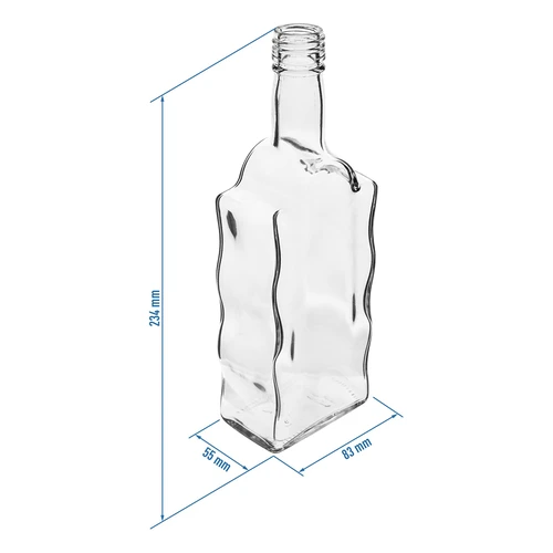 Butelis Klasztorna 500 ml, su užsukamu kamšteliu, skaidri - 6 vnt. - 4