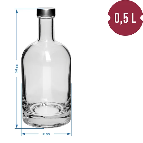 Butelis „Miss Barku“ 500 ml su užsukamu kamšteliu, 1 vnt. - 2