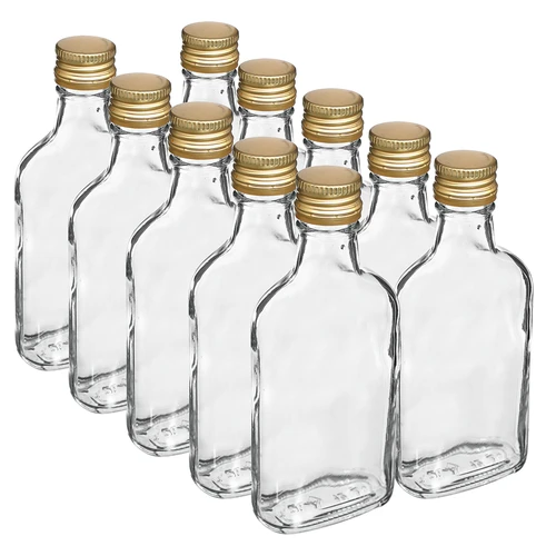 Butelis užpiltinėms, gertuvės formos, su užsukamu kamšteliu, 200 ml, 10 vnt