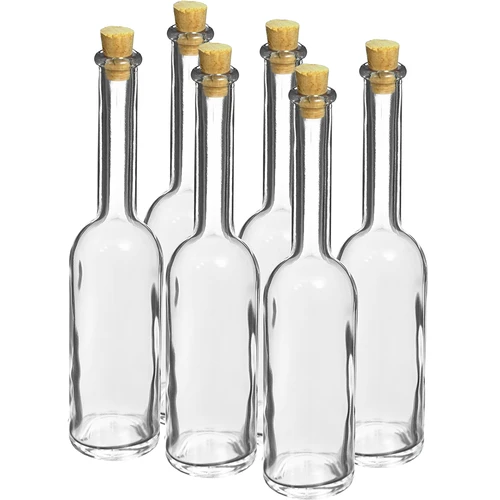 Butelis užpiltinei 100 ml 6 vnt.+ 6 kamščių