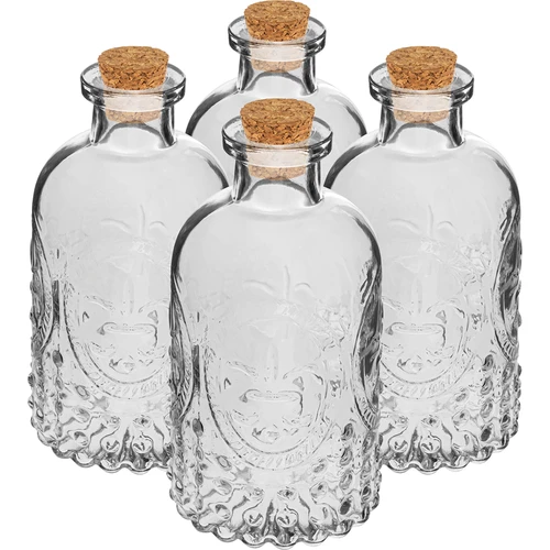 Buteliukų rinkinys su kamšteliais, 240 ml - 4 vnt.